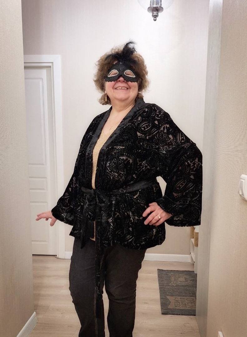 Вечерний вариант летнего кимоно фото