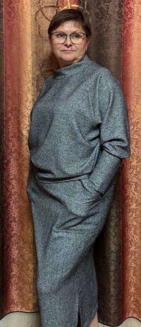 Трикотажная юбка фото