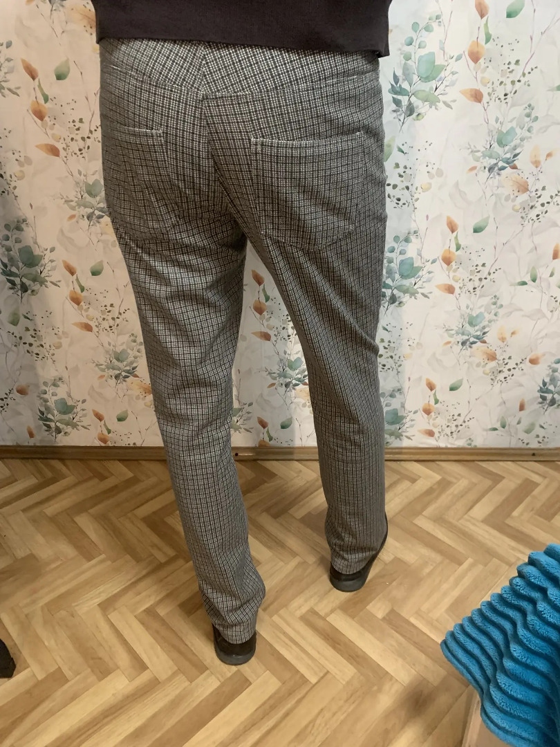 Мужские джинсы из трикотажа с начесом фото