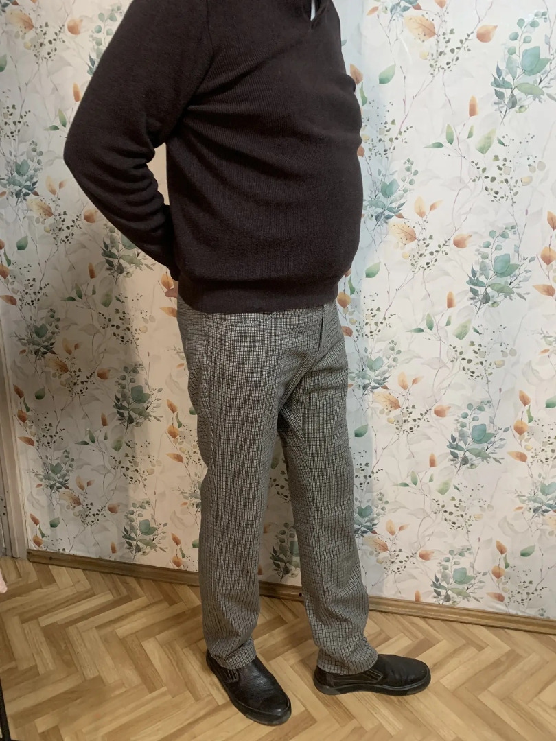 Мужские джинсы из трикотажа с начесом фото