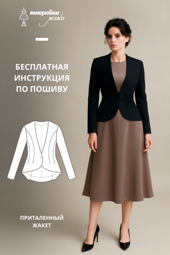 Приталенный жакет. Инструкция по пошиву
