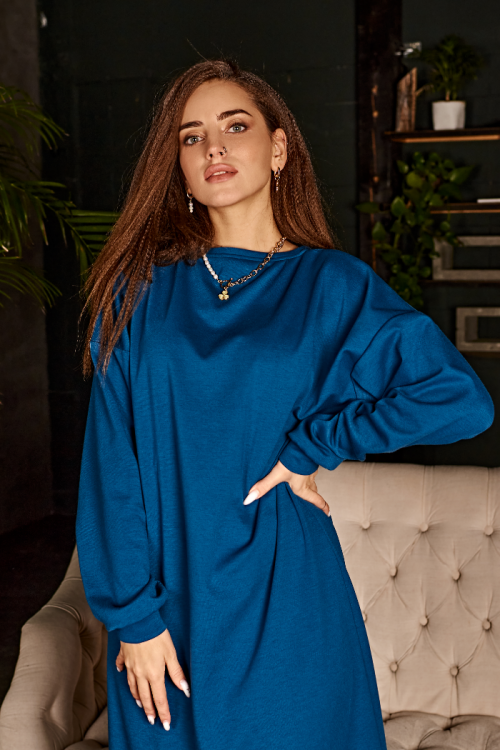 Выкройка трикотажного платья «Виктория»_normal