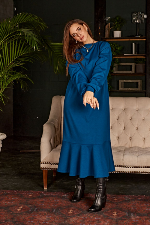 Выкройка трикотажного платья «Виктория»_normal