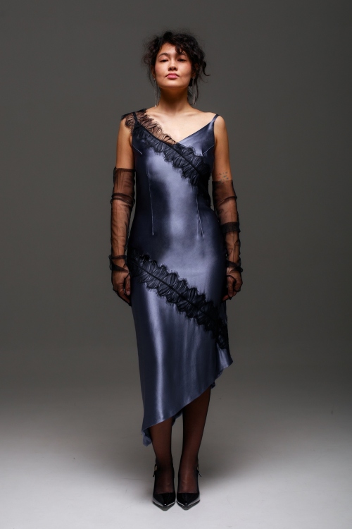 Выкройка асимметричного платья. Праздничная коллекция «Джоконда»_normal