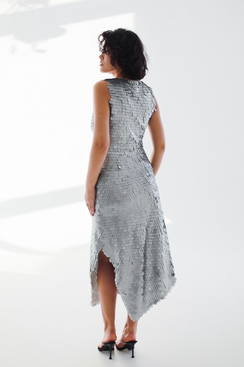 Выкройка асимметричного платья. Праздничная коллекция «Сирин»_normal