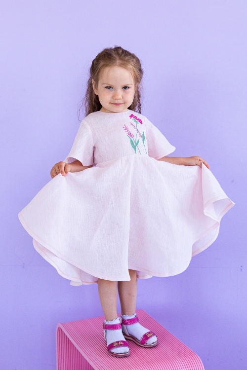 Выкройка платья для девочки. Курортная коллекция «Облака»_normal