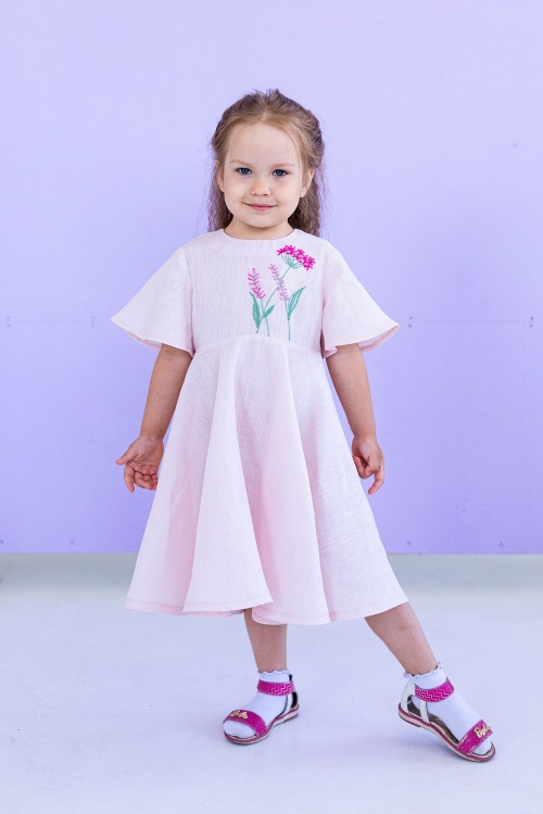 Выкройка платья для девочки. Курортная коллекция «Облака»_normal