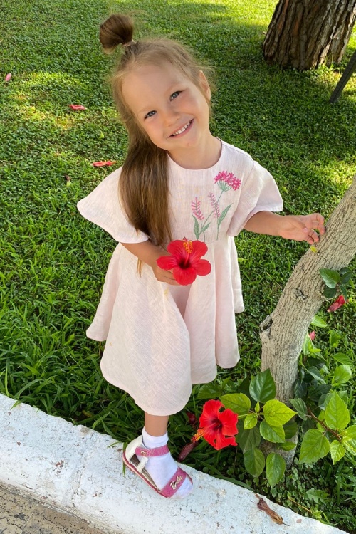Выкройка платья для девочки. Курортная коллекция «Облака»_normal