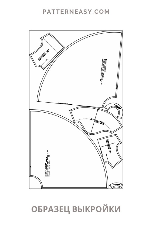 Выкройка платья для девочки. Курортная коллекция «Облака»_normal