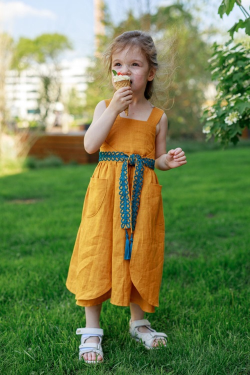 Выкройка детского сарафана. Беззаботная коллекция «Лиза»_normal