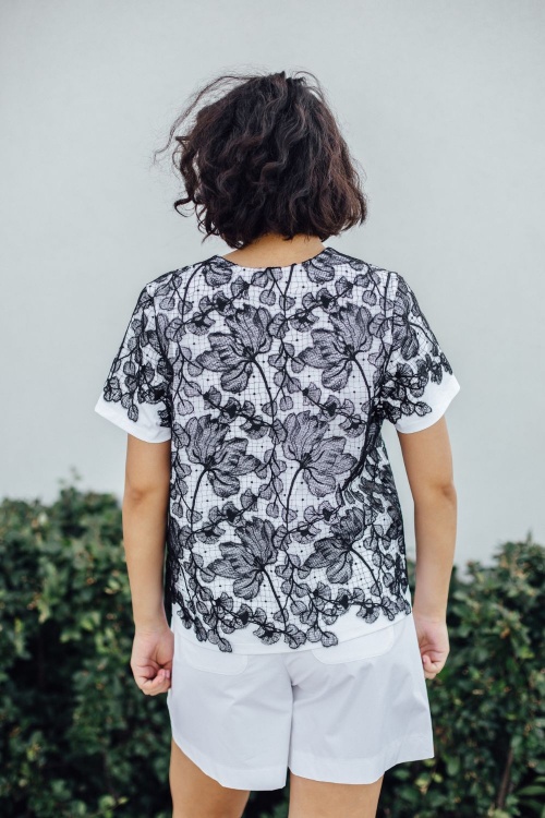 Выкройка футболки с кружевом. Летняя коллекция «Сейчастье»_normal