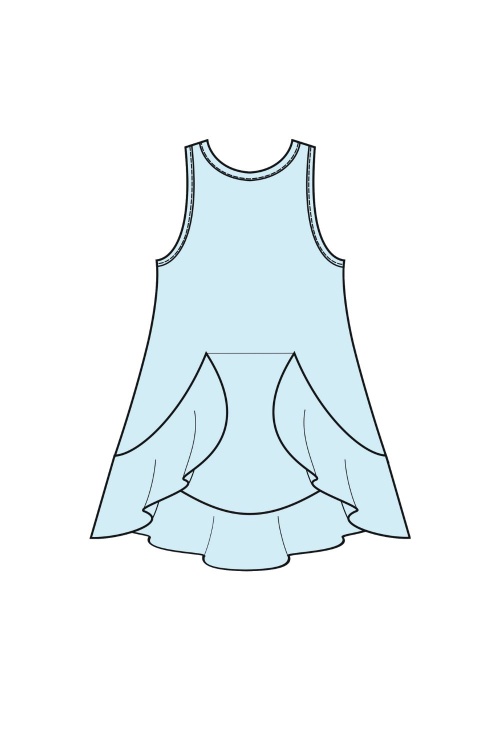 Выкройка платья беби-долл для девочек_normal