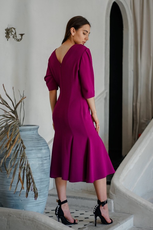 Выкройка платья с рукавом-оригами «Мэй»_normal