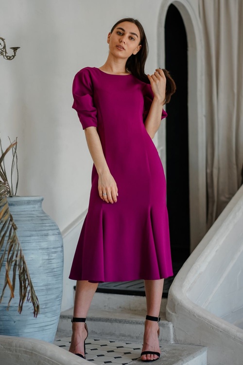 Выкройка платья с рукавом-оригами «Мэй»_normal