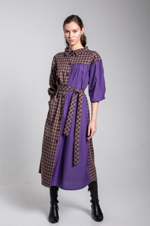 Выкройка платья-рубашки «Арина»_normal