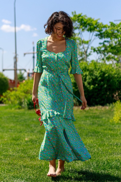 Выкройка платья с воланами. Беззаботная коллекция «Лиза»_normal