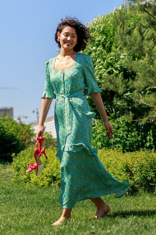 Выкройка платья с воланами. Беззаботная коллекция «Лиза»_normal