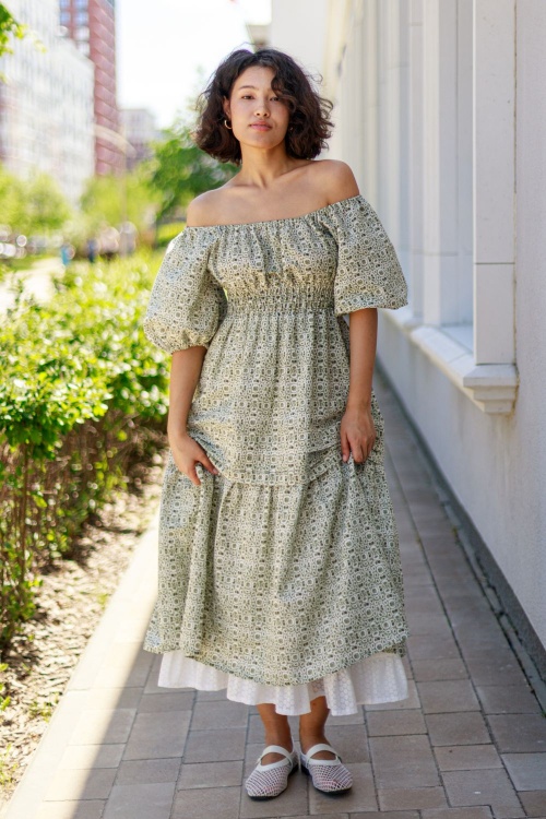 Выкройка платья с завышенной талией. Беззаботная коллекция «Лиза»_normal