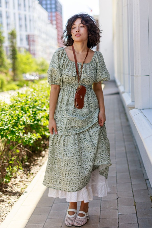 Выкройка платья с завышенной талией. Беззаботная коллекция «Лиза»_normal