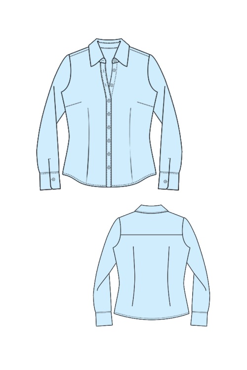 Выкройка женской рубашки_normal