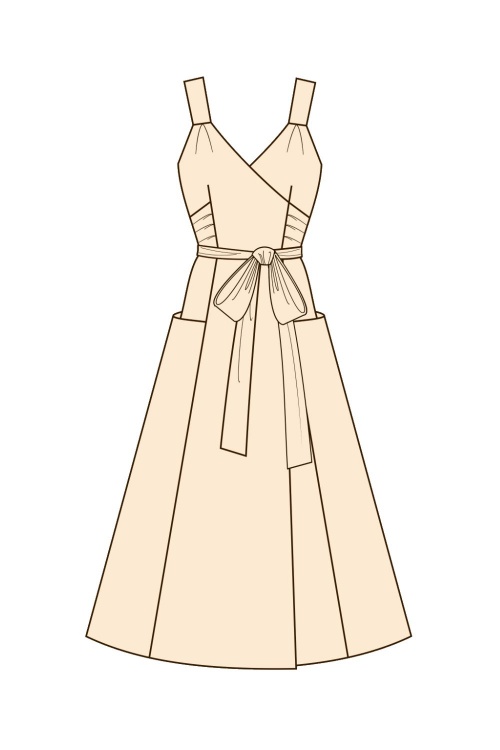 Выкройка сарафана в ретро стиле_normal