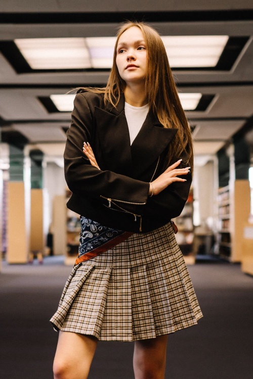 Выкройка юбки в складку. Классная коллекция «Сентябрь»_normal