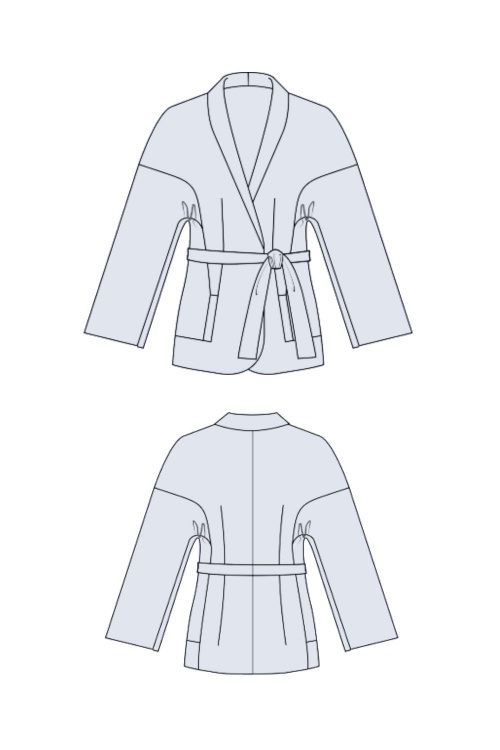 Выкройка стилизованного жакета-кимоно_normal