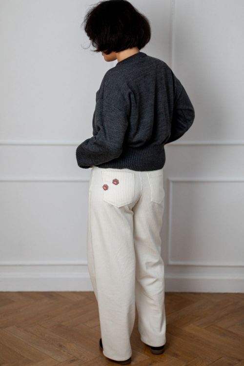 Выкройка брюк. Коллекция с котиками «Миу»_normal