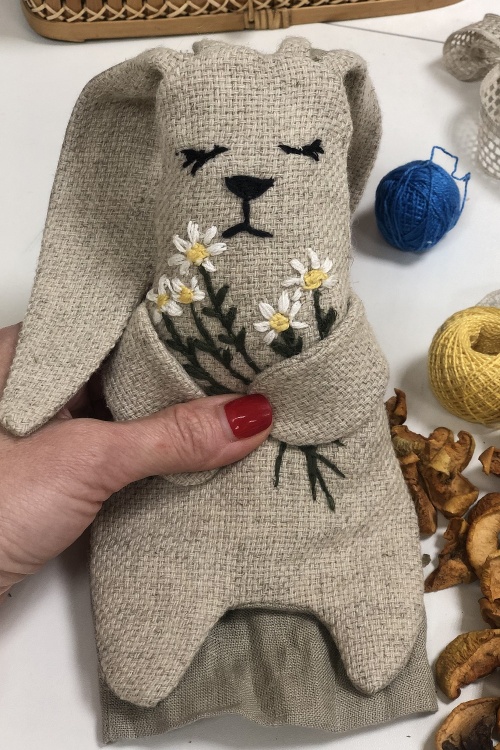 Выкройка зайчика с мешочком для сухих трав_normal