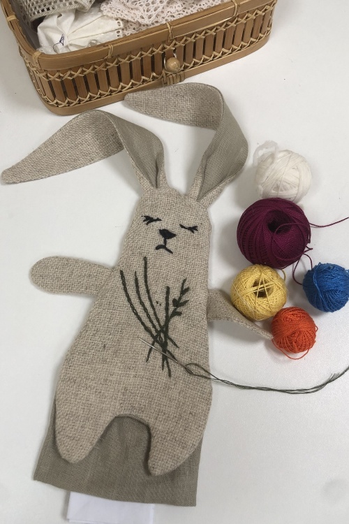 Выкройка зайчика с мешочком для сухих трав_normal
